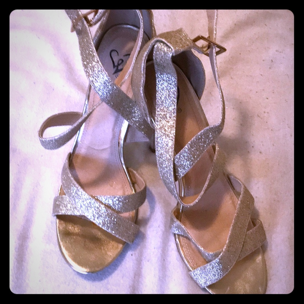 Gold Strappy Sandals